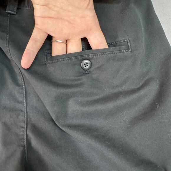 Gap Short women 6 tall khaki flat front cotton blend black - Picture 7 of 14